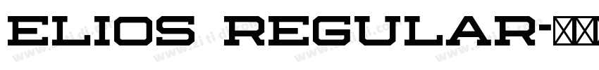 Elios Regular字体转换